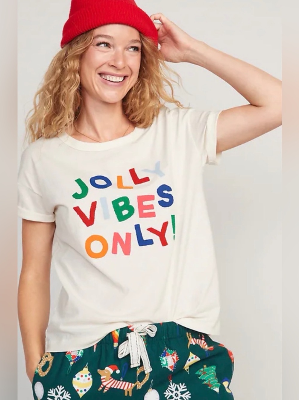 Old Navy Jolly Vibes Only! Graphic Tee size medium